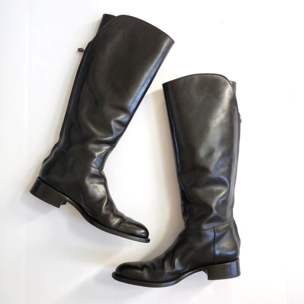 Loro Piana Black Wellington Equestrian Boots